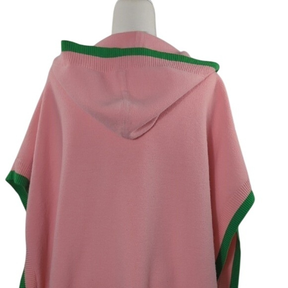Ivy Storehouse AKA Ivy Leaf Knit Cape Pink Green Alpha Kappa‎ Alpha Sorority XL - Picture 10 of 15